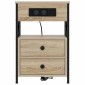 vidaXL Κομοδίνο 2 τμχ. Δρύς Sonoma 40 x 31 x 60 εκ. Επεξεργασμένο Ξύλο