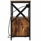 vidaXL Κομοδίνο Καπνιστό Δρύς 40 x 31 x 60 εκ. Επεξεργασμένο Ξύλο