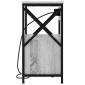 vidaXL Κομοδίνο Γκρίζο Σονομα 40 x 31 x 60 εκ. Επεξεργασμένο Ξύλο