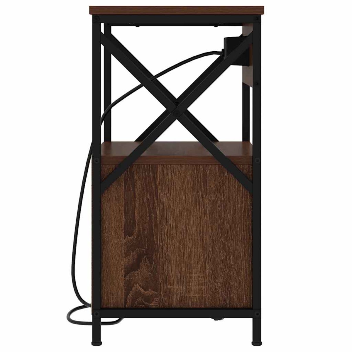 vidaXL Κομοδίνο Καφέ δρυς 40 x 31 x 60 εκ. Επεξεργασμένο Ξύλο