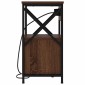 vidaXL Κομοδίνο Καφέ δρυς 40 x 31 x 60 εκ. Επεξεργασμένο Ξύλο