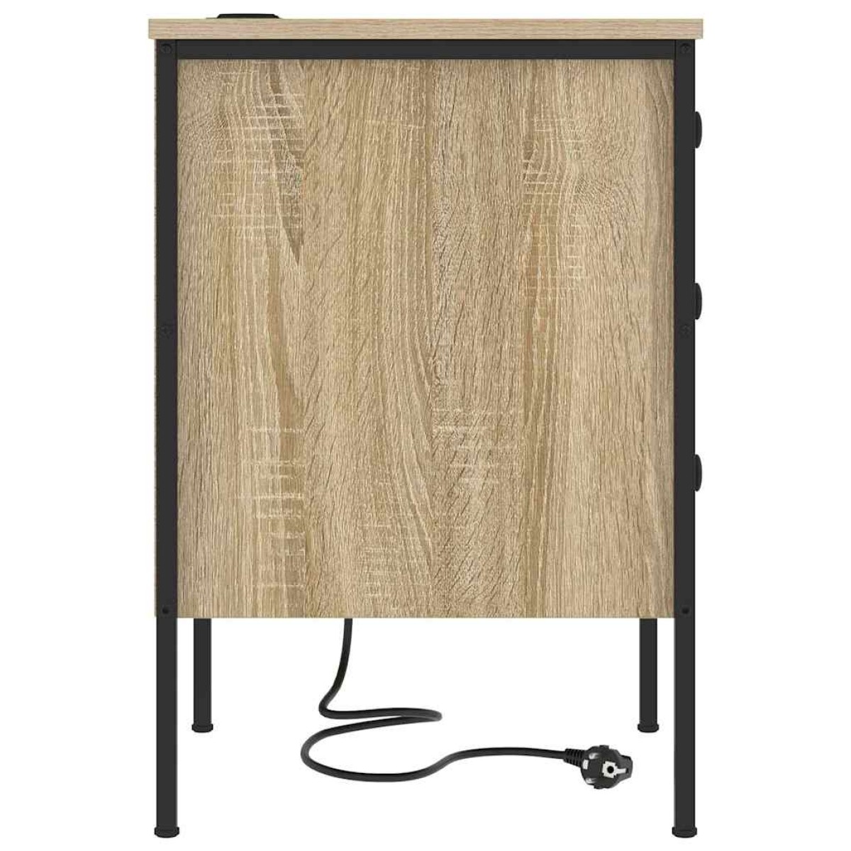 vidaXL Κομοδίνο Δρύς Sonoma 42 x 41 x 61 εκ Επεξεργασμένο Ξύλο