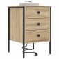 vidaXL Κομοδίνο 2 τεμ. Δρύς Sonoma 42 x 41 x 61 εκ Επεξεργασμένο Ξύλο