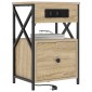 vidaXL Κομοδίνο 2 τμχ. Δρύς Sonoma 40 x 31 x 60 εκ. Επεξεργασμένο Ξύλο