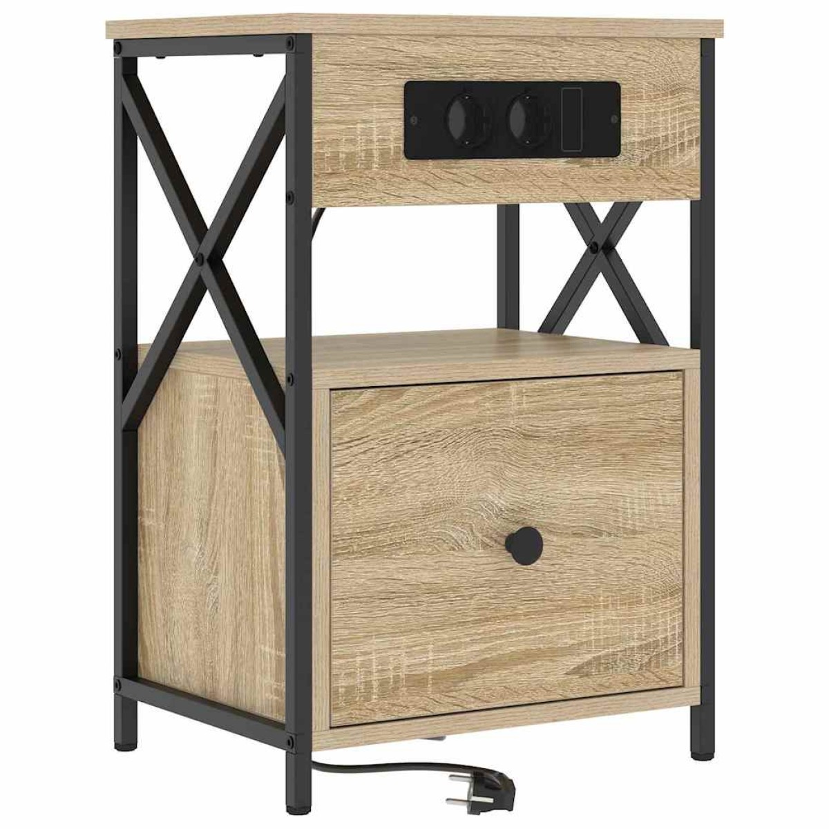 vidaXL Κομοδίνο 2 τμχ. Δρύς Sonoma 40 x 31 x 60 εκ. Επεξεργασμένο Ξύλο