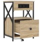 vidaXL Κομοδίνο 2 τμχ. Δρύς Sonoma 40 x 31 x 60 εκ. Επεξεργασμένο Ξύλο