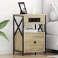 vidaXL Κομοδίνο 2 τμχ. Δρύς Sonoma 40 x 31 x 60 εκ. Επεξεργασμένο Ξύλο