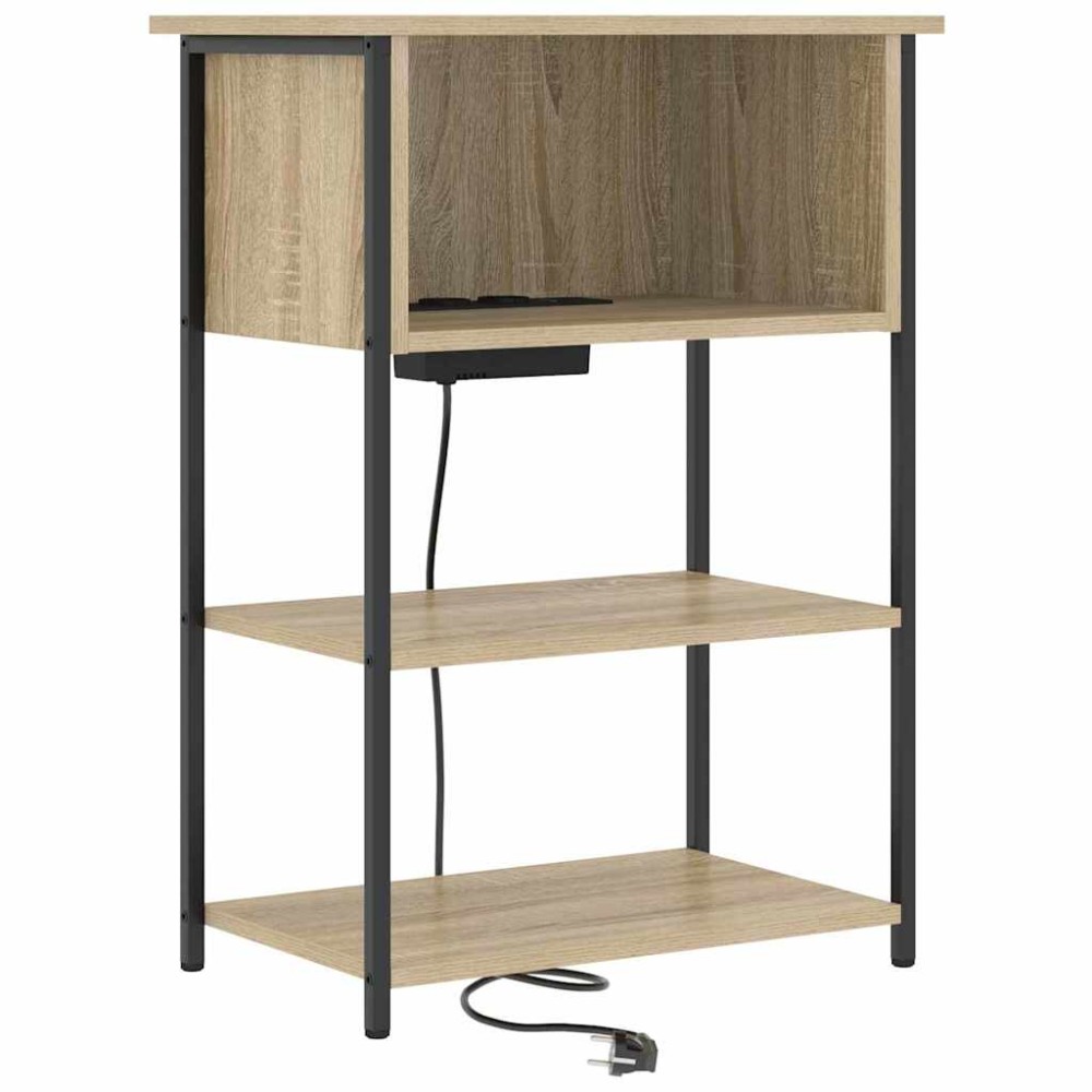 vidaXL Κομοδίνο Δρύς Sonoma 55 x 31 x 76 εκ Επεξεργασμένο Ξύλο