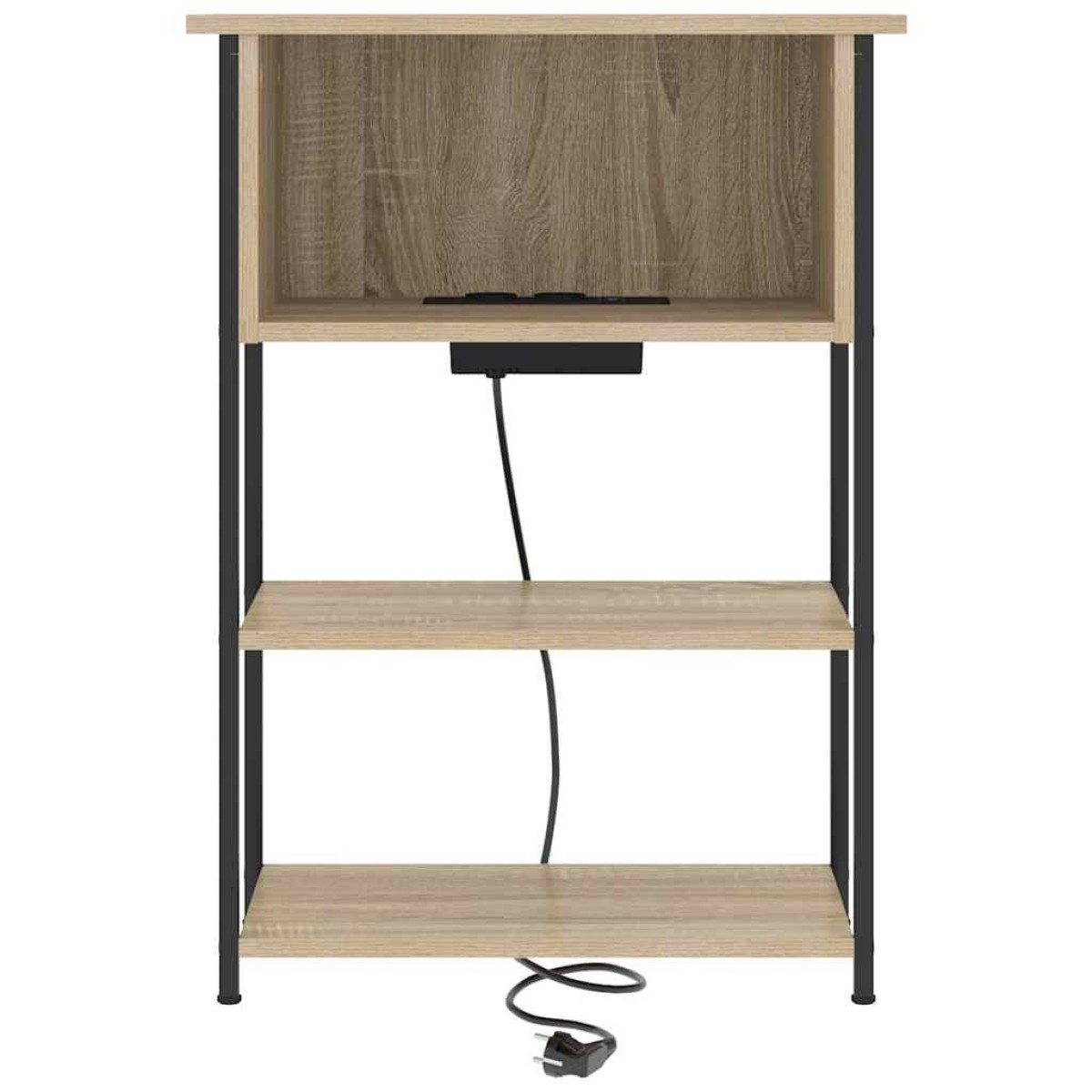vidaXL Κομοδίνο Δρύς Sonoma 55 x 31 x 76 εκ Επεξεργασμένο Ξύλο