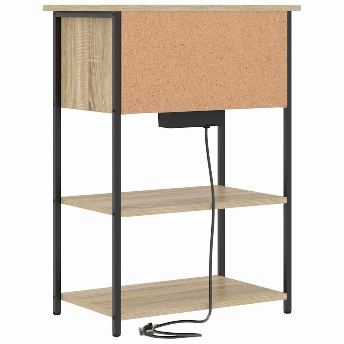 vidaXL Κομοδίνο Δρύς Sonoma 55 x 31 x 76 εκ Επεξεργασμένο Ξύλο