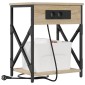 vidaXL Κομοδίνο 2 τεμ. Δρύς Sonoma 41 x 31 x 51 εκ. Επεξεργασμένο Ξύλο
