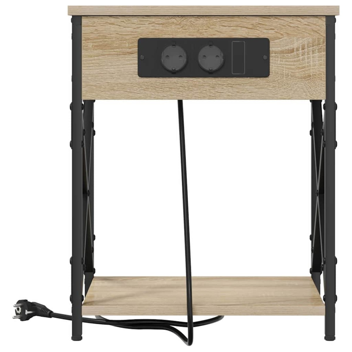 vidaXL Κομοδίνο 2 τεμ. Δρύς Sonoma 41 x 31 x 51 εκ. Επεξεργασμένο Ξύλο