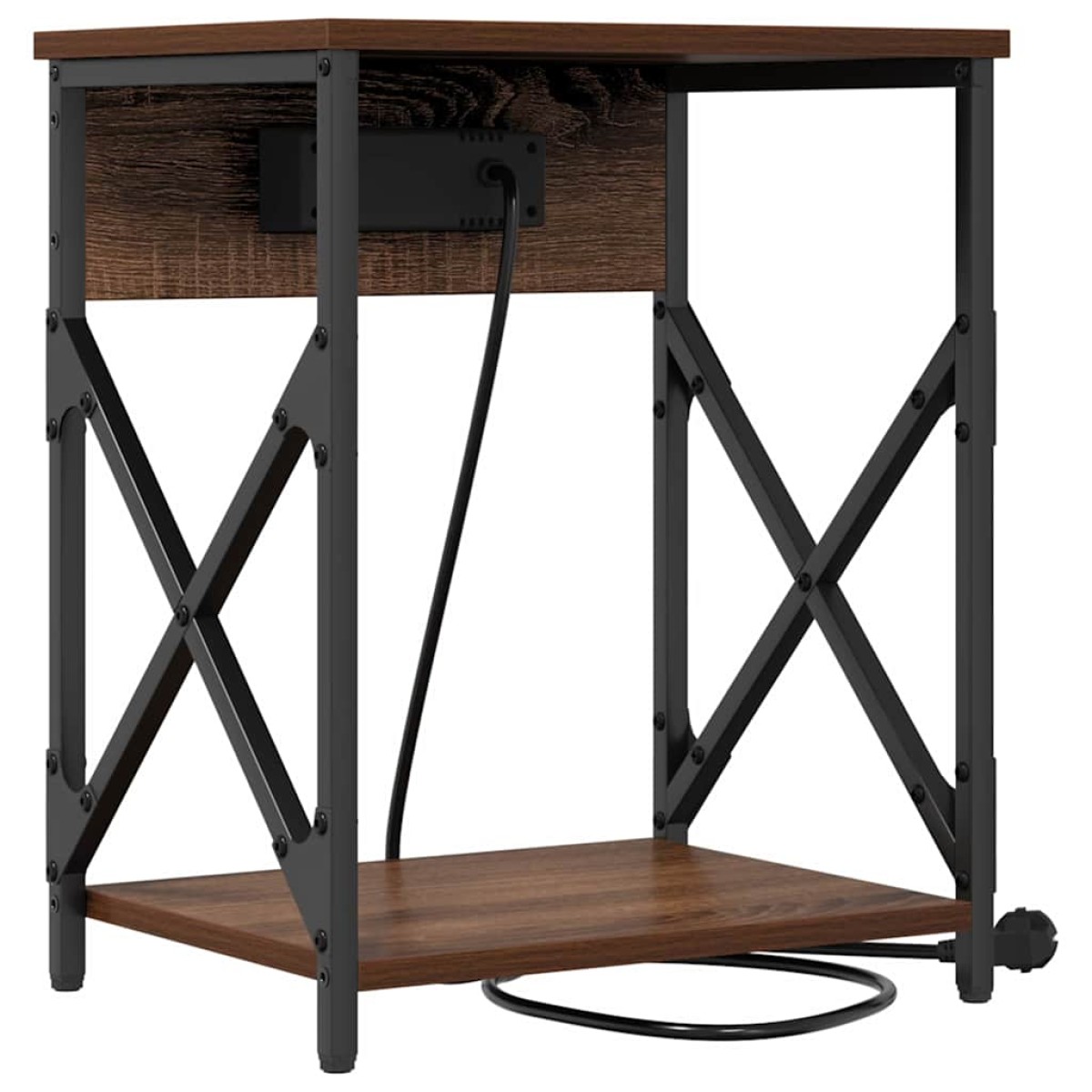 vidaXL Κομοδίνο Καφέ δρυς 41 x 31 x 51 εκ. Επεξεργασμένο Ξύλο