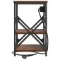 vidaXL Κομοδίνο 2 τεμ. Καφέ δρυς 41 x 31 x 51 εκ. Επεξεργασμένο Ξύλο