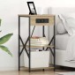 vidaXL Κομοδίνο 2 τεμ. Δρύς Sonoma 41 x 31 x 76 εκ. Επεξεργασμένο Ξύλο