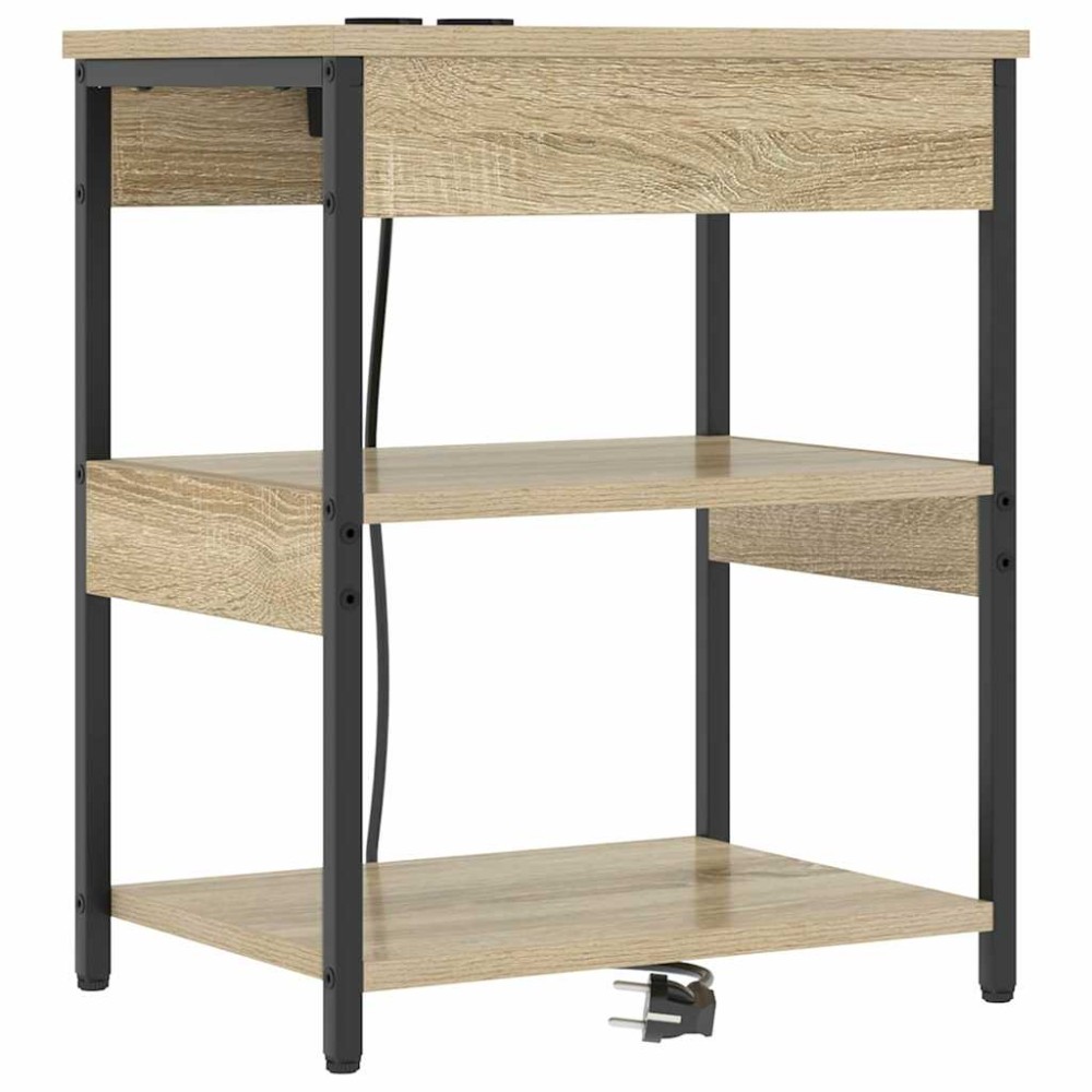 vidaXL Κομοδίνο Δρύς Sonoma 41 x 31 x 51 εκ. Επεξεργασμένο Ξύλο