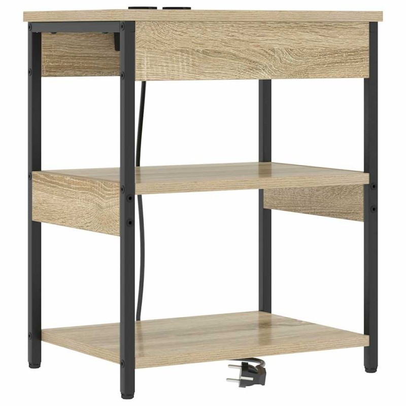 vidaXL Κομοδίνο Δρύς Sonoma 41 x 31 x 51 εκ. Επεξεργασμένο Ξύλο