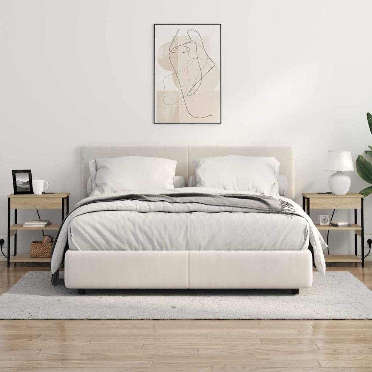 vidaXL Κομοδίνο Δρύς Sonoma 41 x 31 x 51 εκ. Επεξεργασμένο Ξύλο