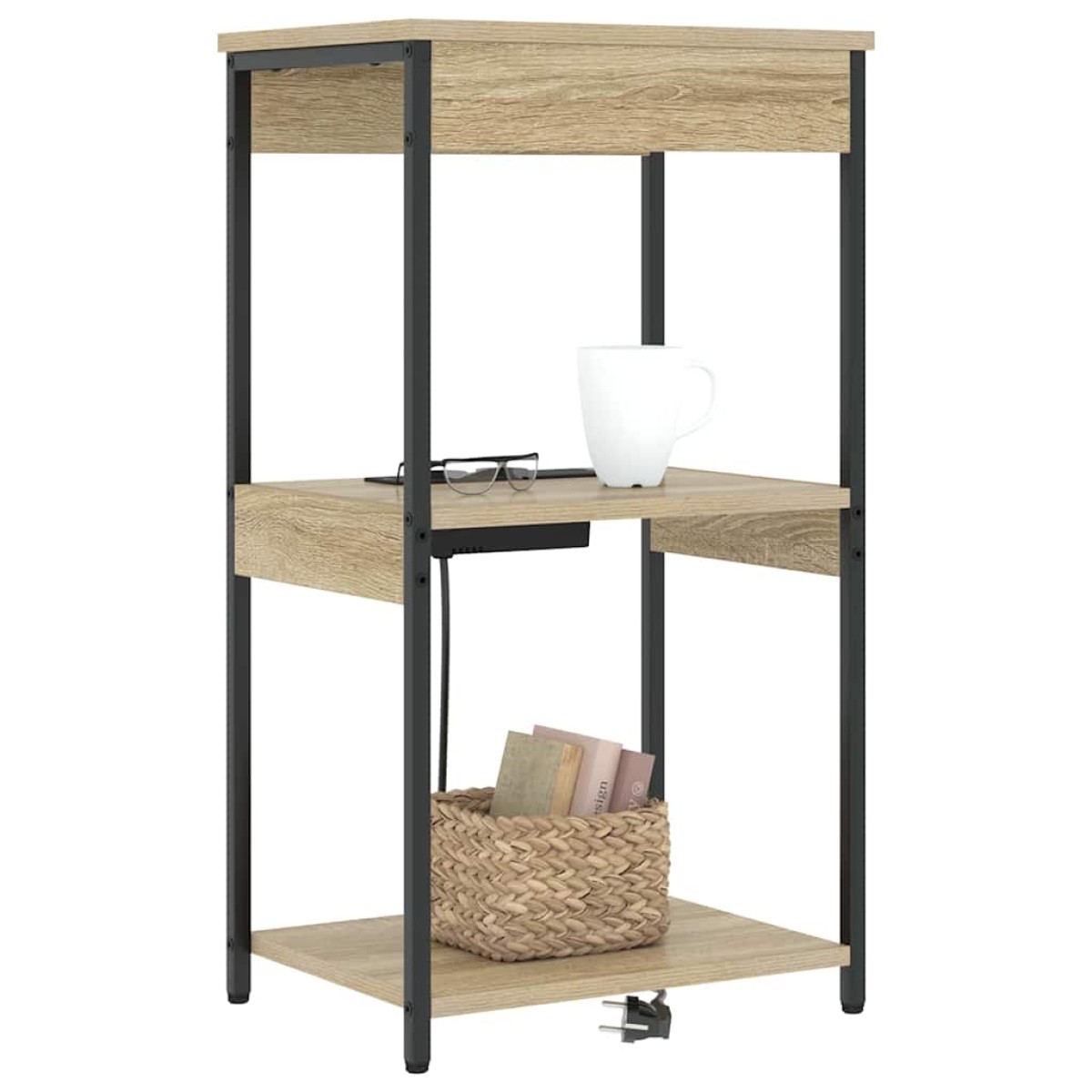 vidaXL Κομοδίνο Δρύς Sonoma 41 x 31 x 76 εκ. Επεξεργασμένο Ξύλο