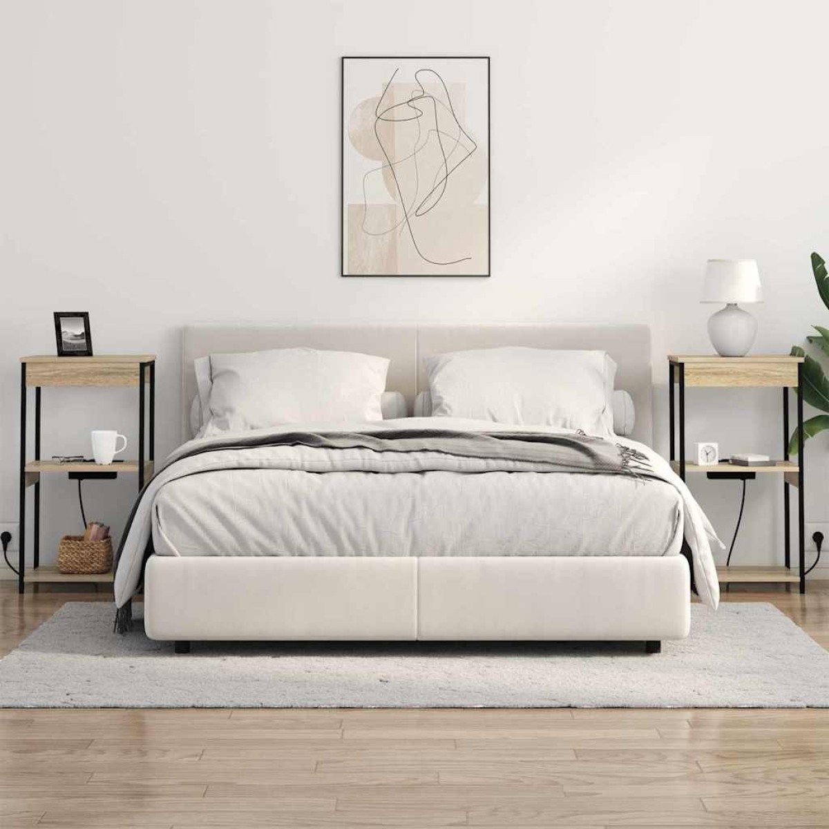 vidaXL Κομοδίνο Δρύς Sonoma 41 x 31 x 76 εκ. Επεξεργασμένο Ξύλο