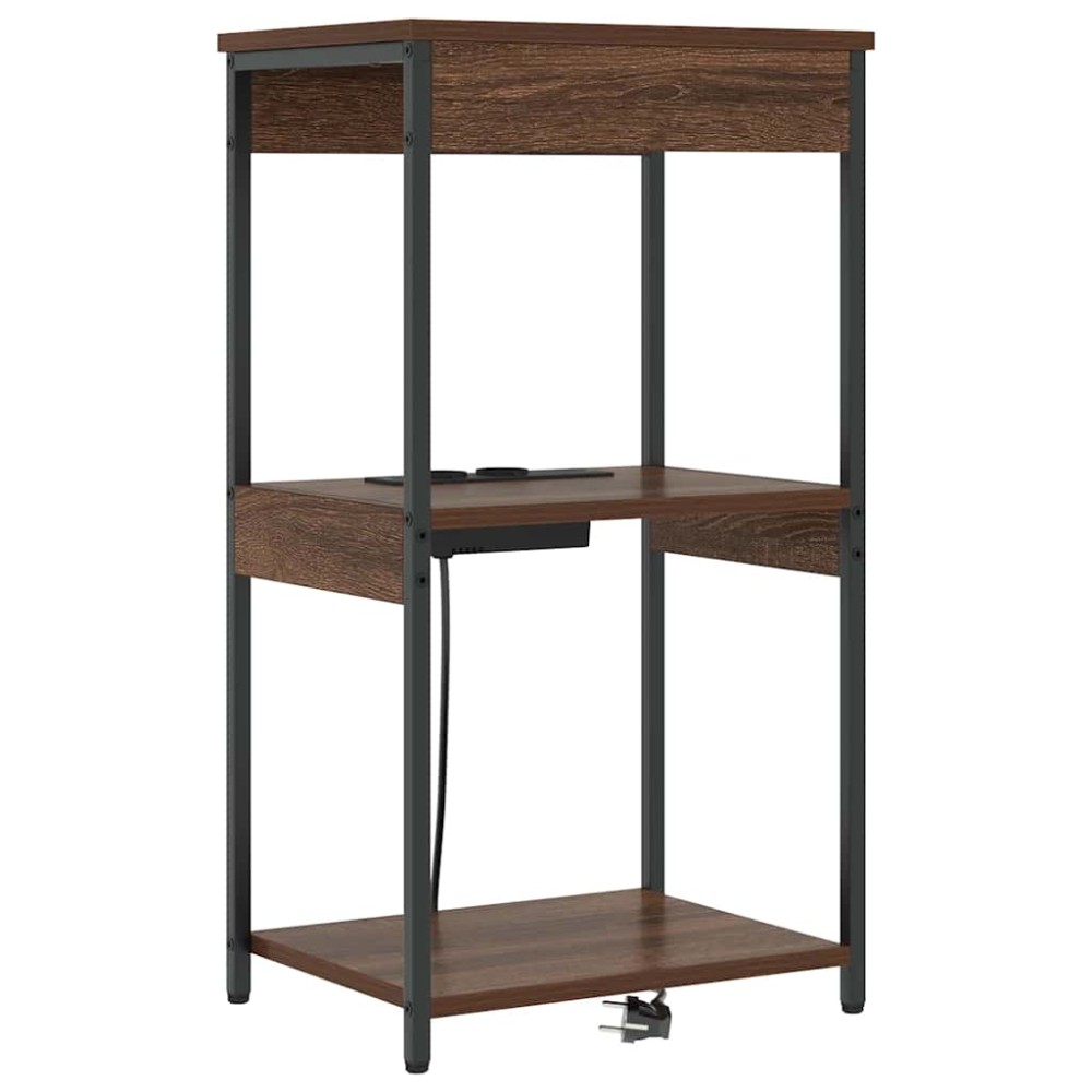 vidaXL Κομοδίνο Καφέ δρυς 41 x 31 x 76 εκ. Επεξεργασμένο Ξύλο