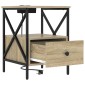 vidaXL Κομοδίνο Δρύς Sonoma 41,5 x 40,5 x 55 εκ. Επεξεργασμένο Ξύλο