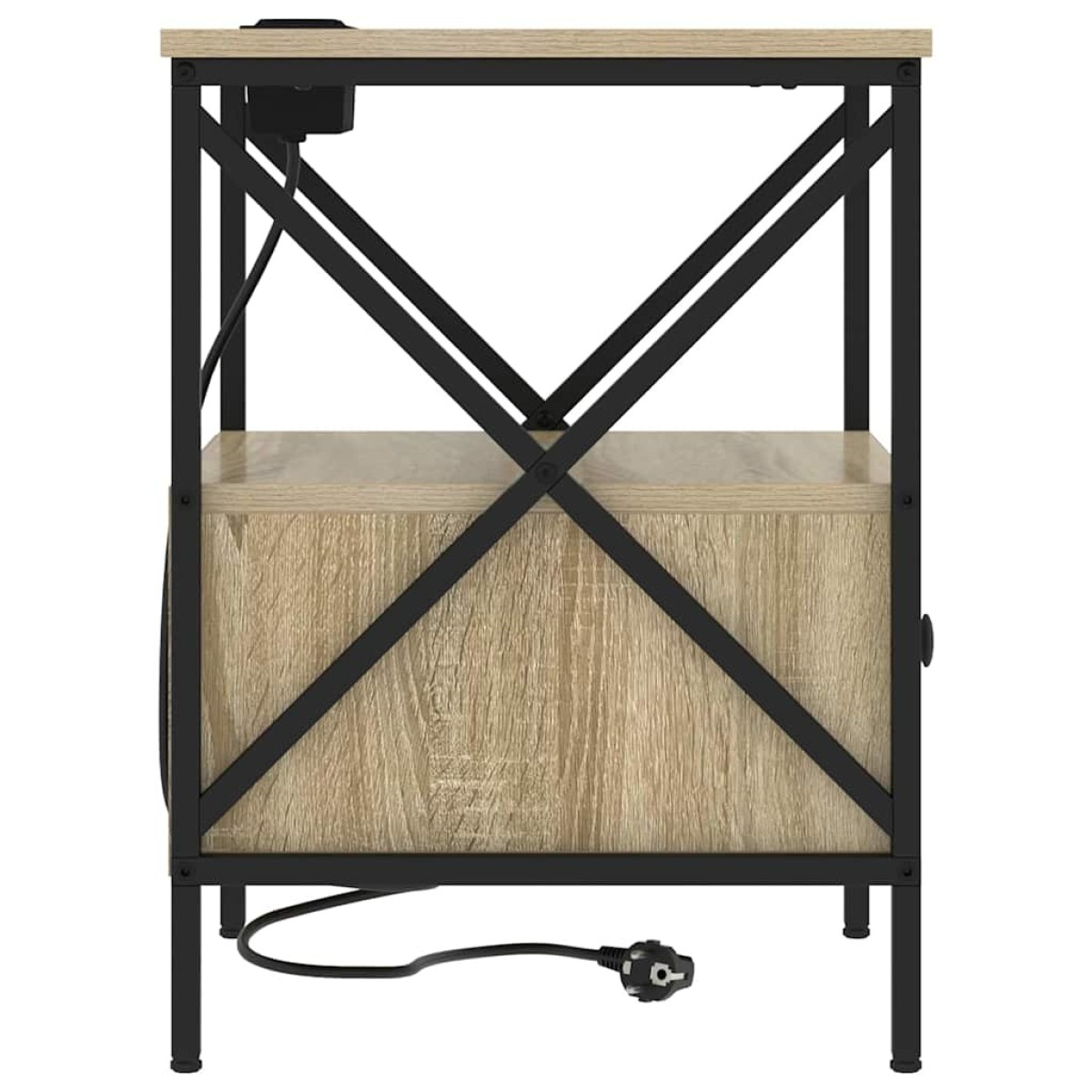 vidaXL Κομοδίνο Δρύς Sonoma 41,5 x 40,5 x 55 εκ. Επεξεργασμένο Ξύλο