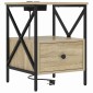 vidaXL Κομοδίνο 2 τεμ. Δρύς Sonoma 41,5 x 40,5 x 55 εκ.