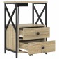 vidaXL Κομοδίνο 2 τμχ. Δρύς Sonoma 40 x 31 x 60 εκ. Επεξεργασμένο Ξύλο