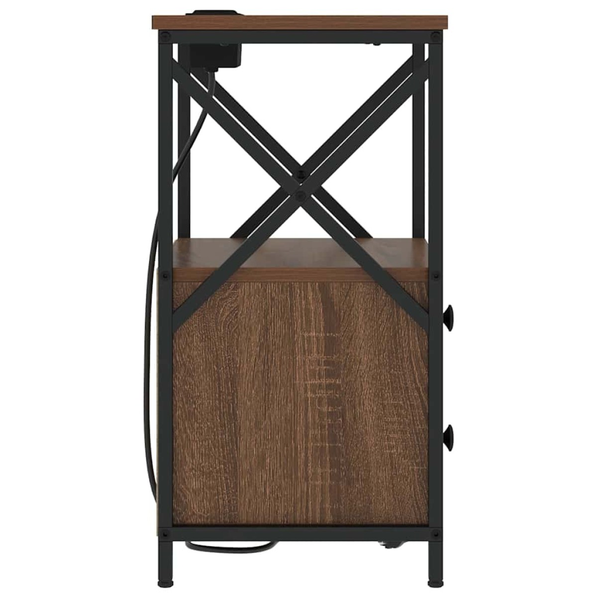 vidaXL Κομοδίνο Καφέ δρυς 40 x 31 x 60 εκ. Επεξεργασμένο Ξύλο