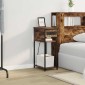 vidaXL Κομοδίνο Καπνιστό Δρύς 41 x 28 x 76 εκ. Επεξεργασμένο Ξύλο