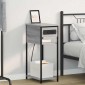 vidaXL Κομοδίνο Γκρίζο Σονομα 41 x 28 x 76 εκ. Επεξεργασμένο Ξύλο