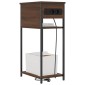 vidaXL Κομοδίνο Καφέ δρυς 41 x 28 x 76 εκ. Επεξεργασμένο Ξύλο