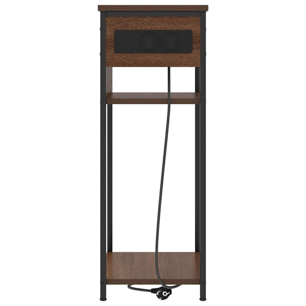 vidaXL Κομοδίνο Καφέ δρυς 41 x 28 x 76 εκ. Επεξεργασμένο Ξύλο
