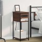 vidaXL Κομοδίνο Καφέ δρυς 41 x 28 x 76 εκ. Επεξεργασμένο Ξύλο
