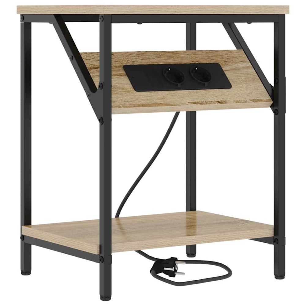 vidaXL Κομοδίνο Δρύς Sonoma 38 x 30 x 48 εκ. Επεξεργασμένο Ξύλο