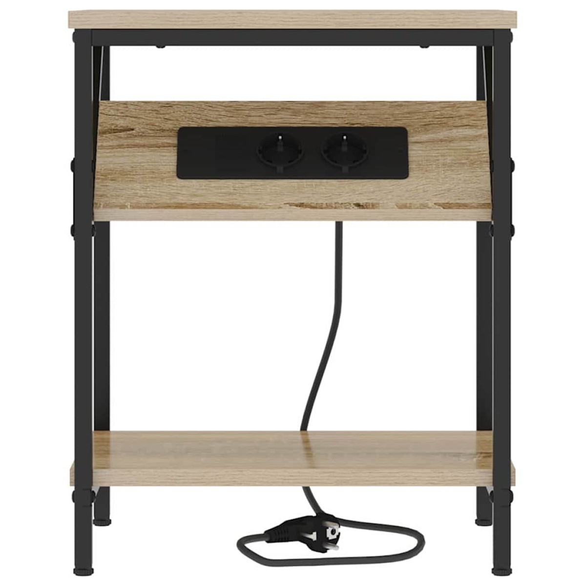 vidaXL Κομοδίνο 2 τμχ. Δρύς Sonoma 38 x 30 x 48 εκ. Επεξεργασμένο Ξύλο