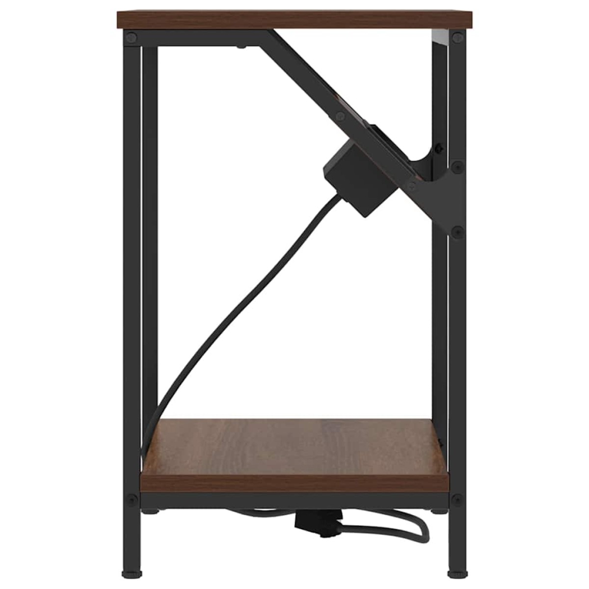 vidaXL Κομοδίνο Καφέ δρυς 38 x 30 x 48 εκ. Επεξεργασμένο Ξύλο