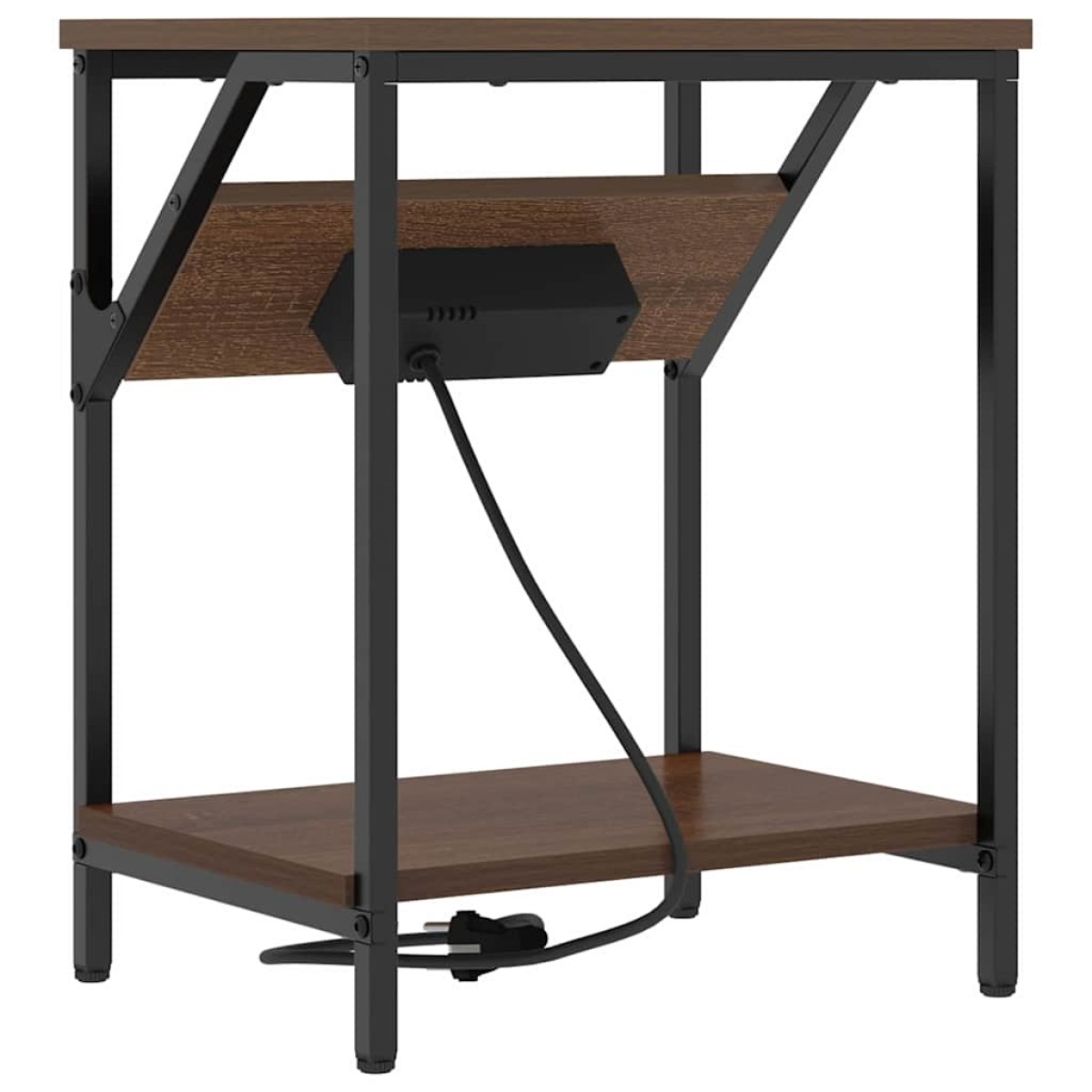 vidaXL Κομοδίνο Καφέ δρυς 38 x 30 x 48 εκ. Επεξεργασμένο Ξύλο
