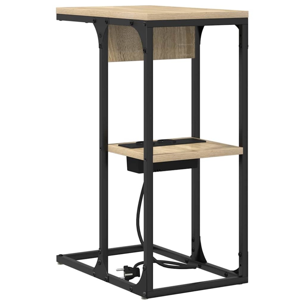 vidaXL Κομοδίνο Δρύς Sonoma 41,5 x 26 x 60,5 εκ Επεξεργασμένο Ξύλο