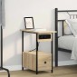 vidaXL Κομοδίνο Δρύς Sonoma 60 x 30 x 61 εκ Επεξεργασμένο Ξύλο