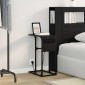 vidaXL Κομοδίνο Μαύρη Οξυά 41,5 x 26 x 60,5 εκ Επεξεργασμένο Ξύλο