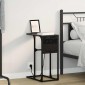 vidaXL Κομοδίνο Μαύρη Οξυά 41,5 x 26 x 60,5 εκ Επεξεργασμένο Ξύλο