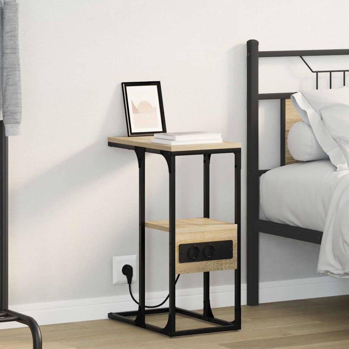 vidaXL Κομοδίνο Δρύς Sonoma 41,5 x 26 x 60,5 εκ Επεξεργασμένο Ξύλο