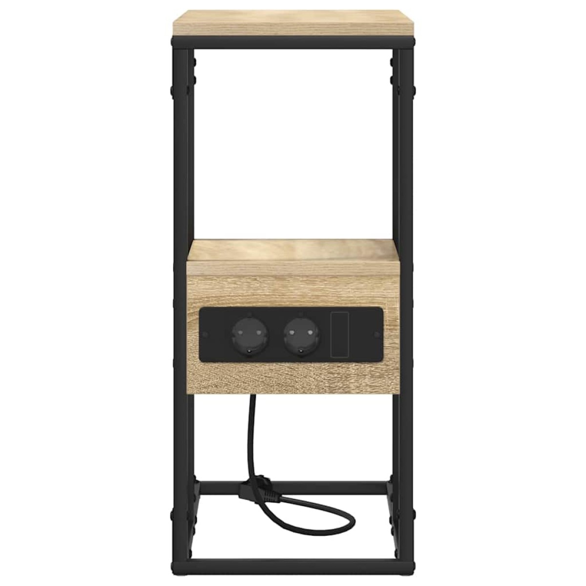 vidaXL Κομοδίνο Δρύς Sonoma 41,5 x 26 x 60,5 εκ Επεξεργασμένο Ξύλο