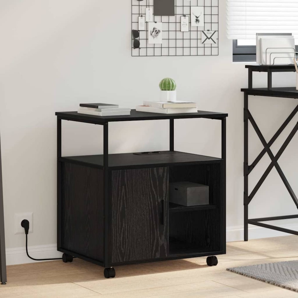 vidaXL Ντουλάπα με Σταθμό Φόρτισης 61 x 46 x 67 εκ. Επεξεργασμένο Ξύλο
