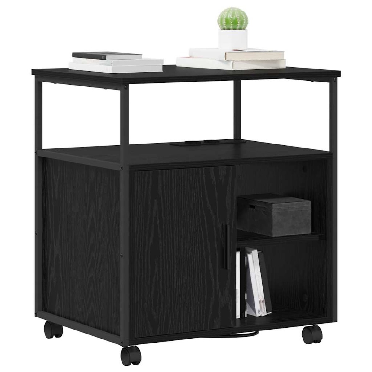 vidaXL Ντουλάπα με Σταθμό Φόρτισης 61 x 46 x 67 εκ. Επεξεργασμένο Ξύλο