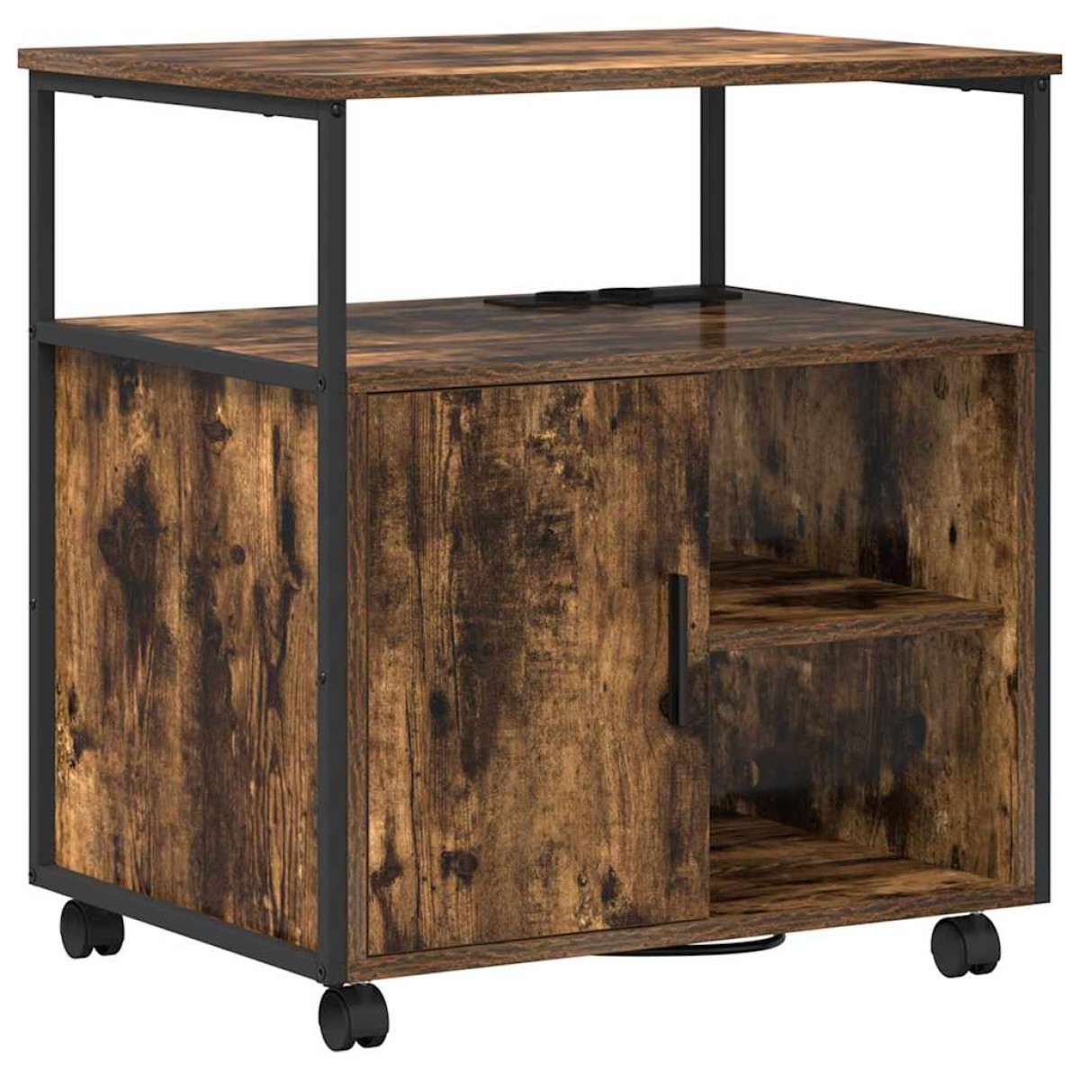 vidaXL Ντουλάπα με Σταθμό Φόρτισης 61 x 46 x 67 εκ. Επεξεργασμένο Ξύλο
