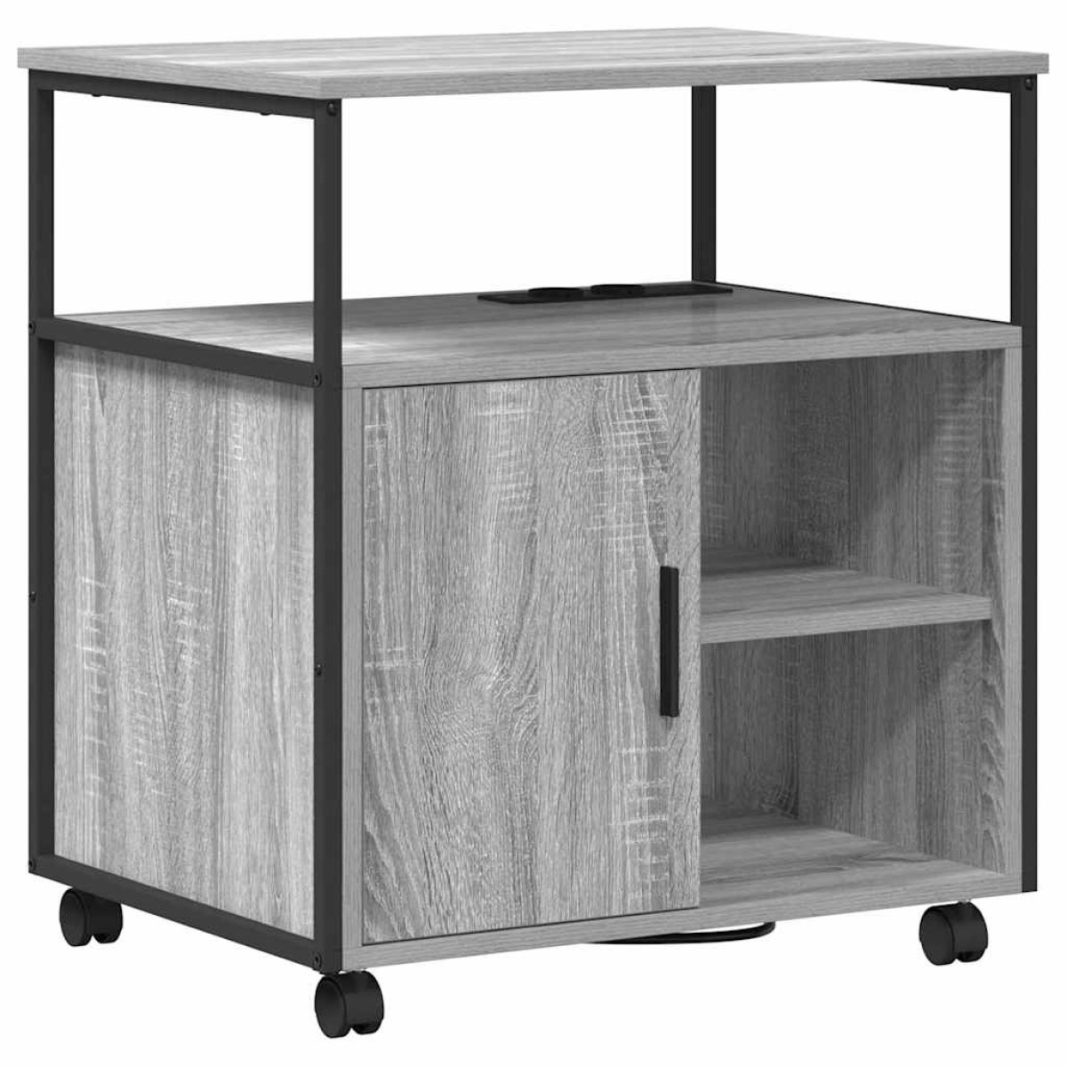 vidaXL Ντουλάπα με Σταθμό Φόρτισης 61 x 46 x 67 εκ. Επεξεργασμένο Ξύλο