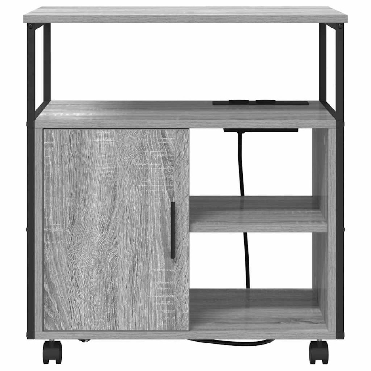 vidaXL Ντουλάπα με Σταθμό Φόρτισης 61 x 46 x 67 εκ. Επεξεργασμένο Ξύλο